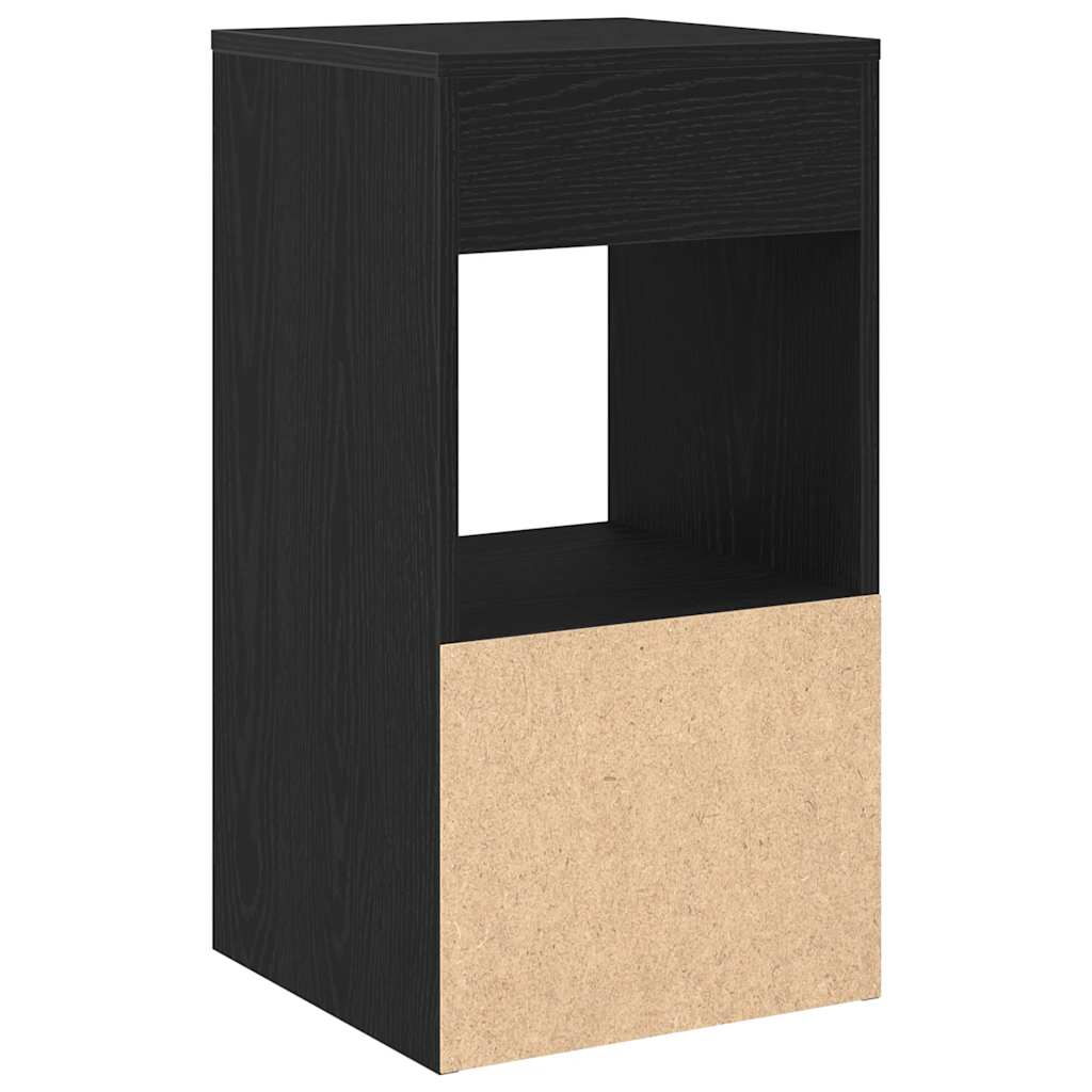 Noptiere cu sertar 2 buc stejar negru 35x34x66,5 cm