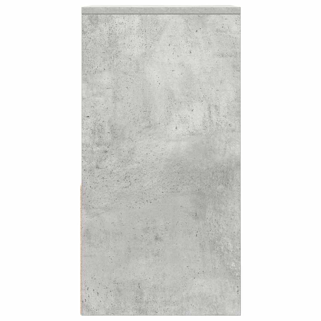 Noptiere cu sertar 2 buc gri beton 35x34x66,5 cm