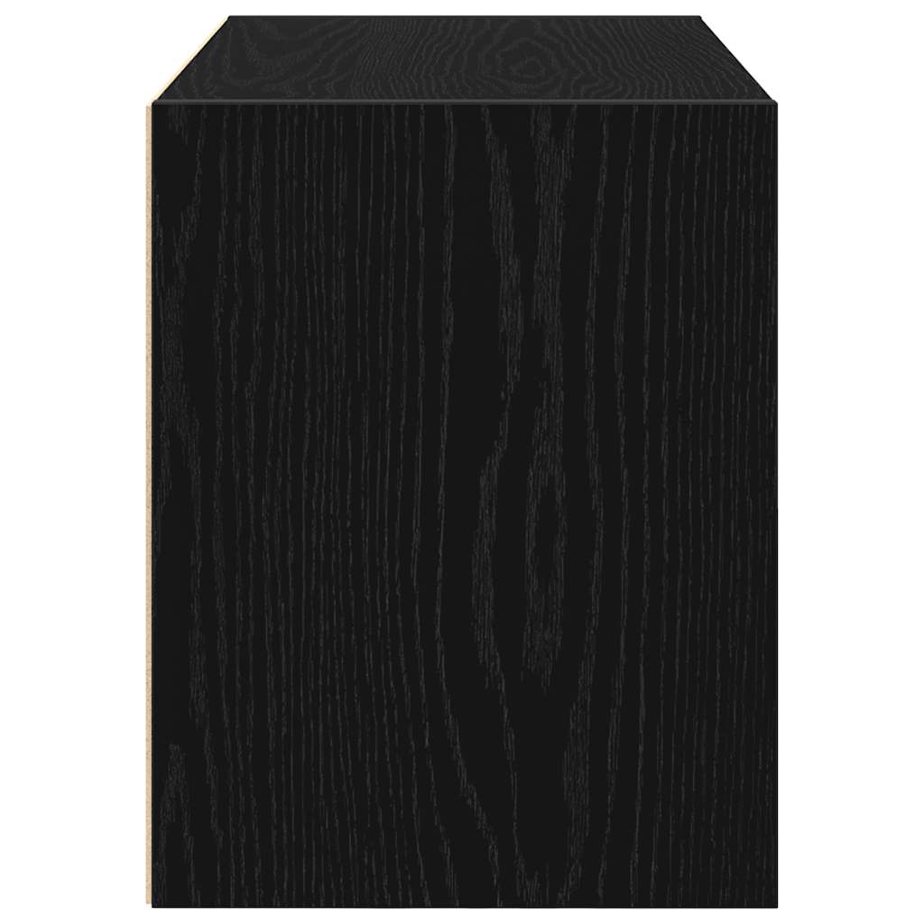 Dulap cu 2 sertare stejar negru 60x31x40 cm lemn prelucrat