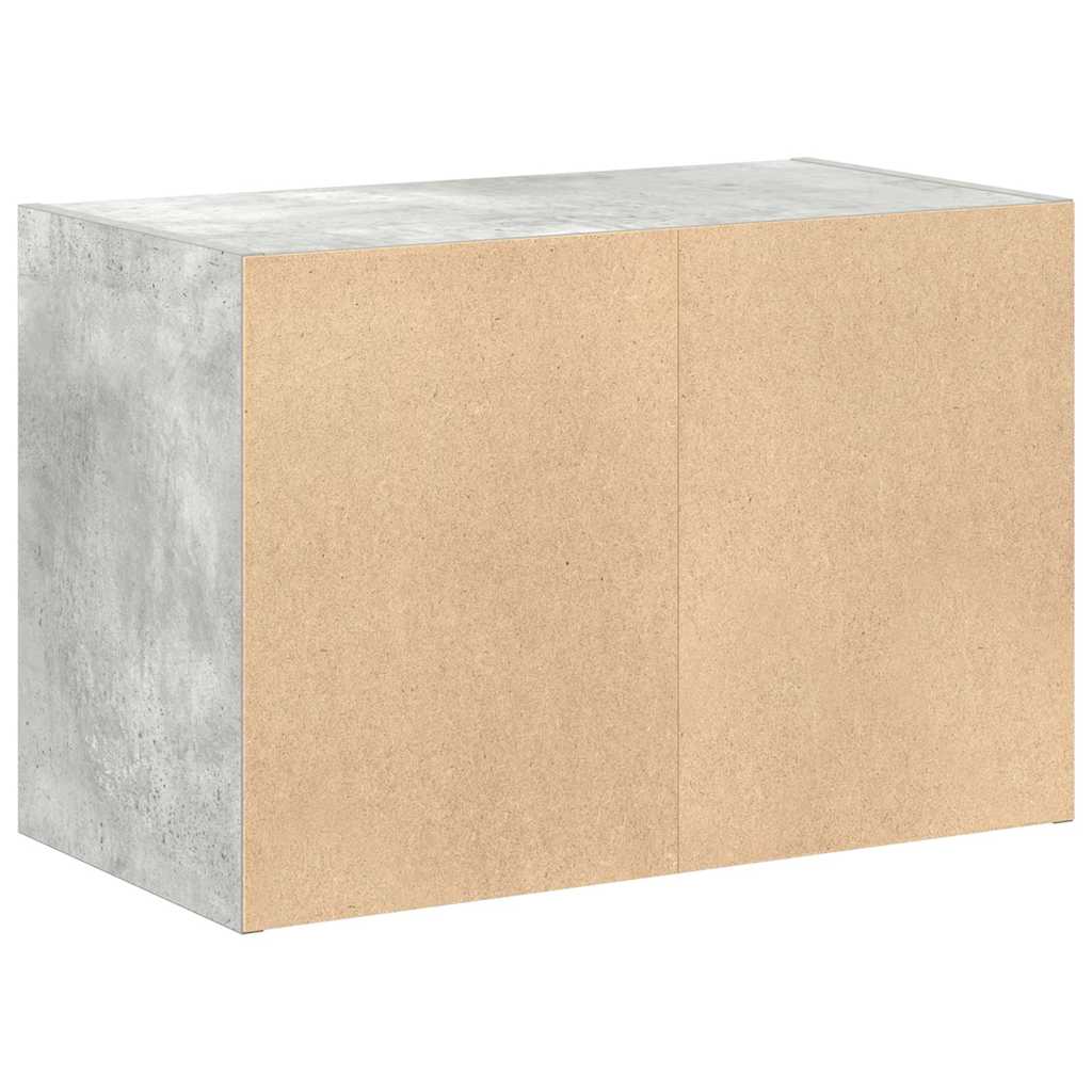 Dulap cu 2 sertare Beton Gri 60x31x40 cm Lemn prelucrat