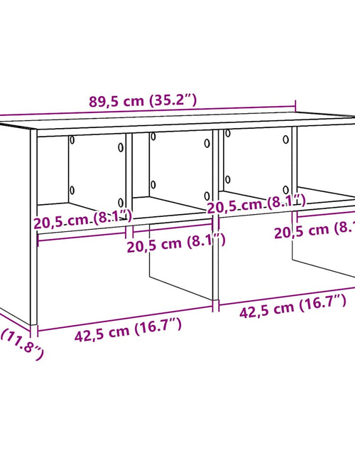 Încărcați imaginea în vizualizatorul Galerie, Suport pantofi stivuibil Stejar maro 89,5x30x40 cm
