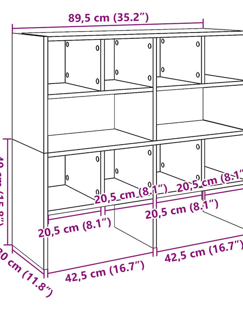 Încărcați imaginea în vizualizatorul Galerie, Rafturi pantofi 2 buc Stejar artizanal stivuibil 89,5x30x40 cm
