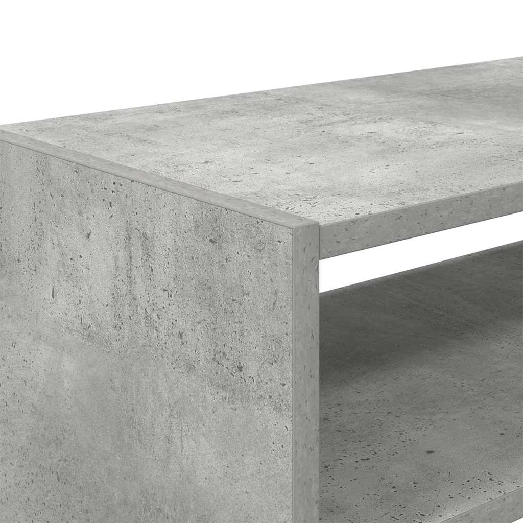 Rafturi de pantofi 2 buc stivuibile beton gri 60x30x30,5 cm