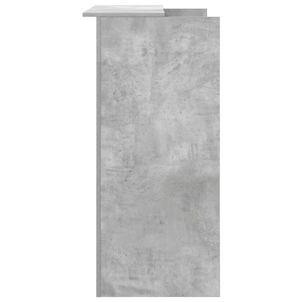 Birou de recepție Gri beton 100x50x103,5 cm Lemn prelucrat