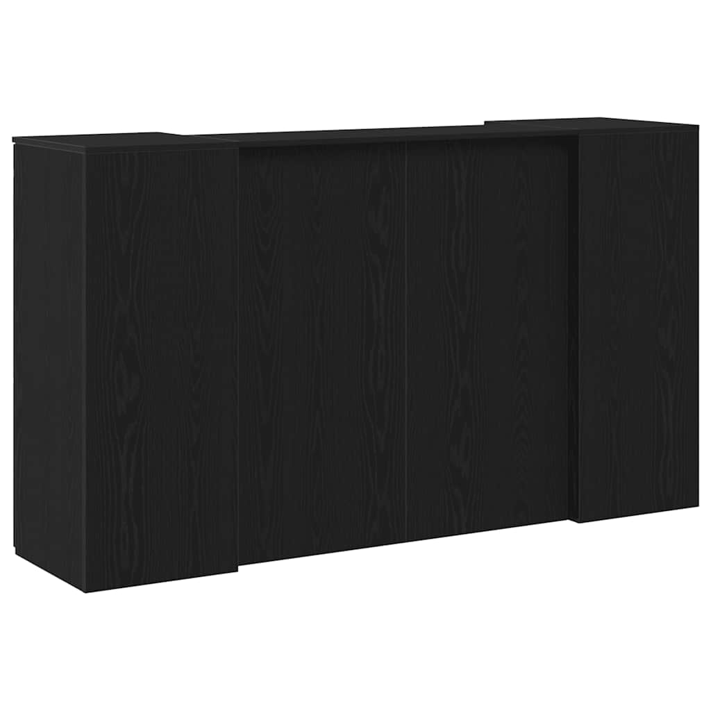 Birou de recepție Stejar negru 180x50x103,5 cm Lemn prelucrat