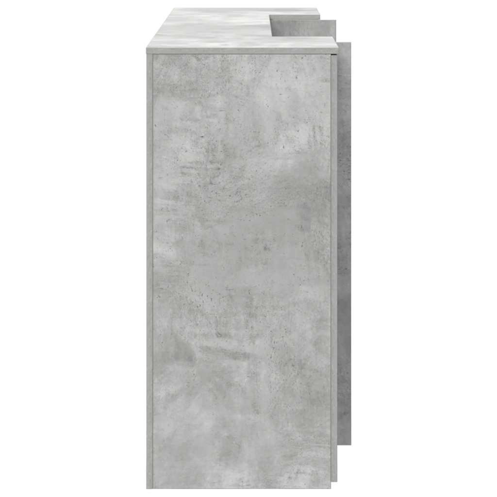 Birou de recepție Gri beton 180x50x103,5 cm Lemn prelucrat