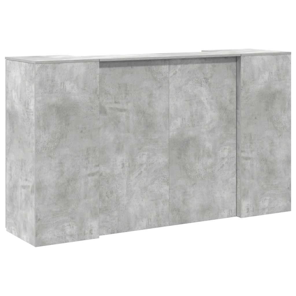 Birou de recepție Gri beton 180x50x103,5 cm Lemn prelucrat