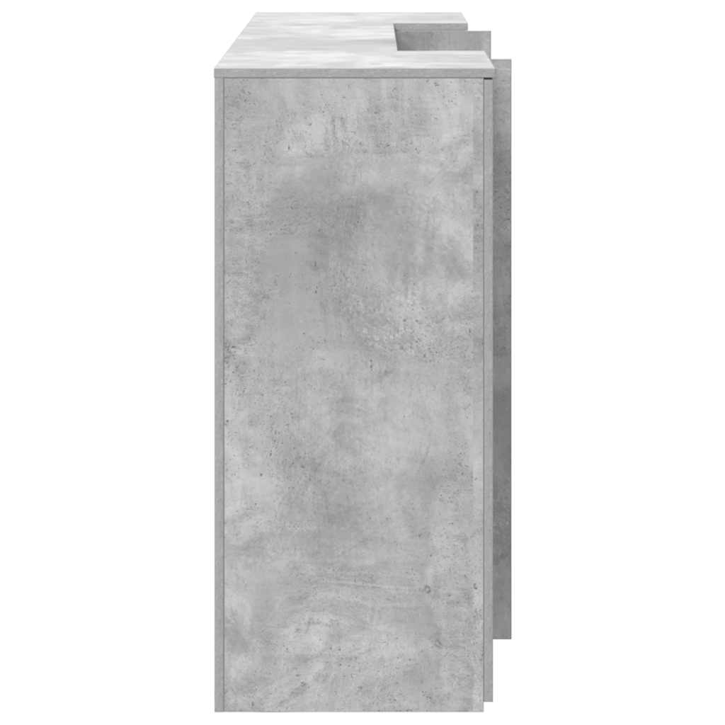 Birou de recepție Gri beton 200x50x103,5 cm Lemn prelucrat