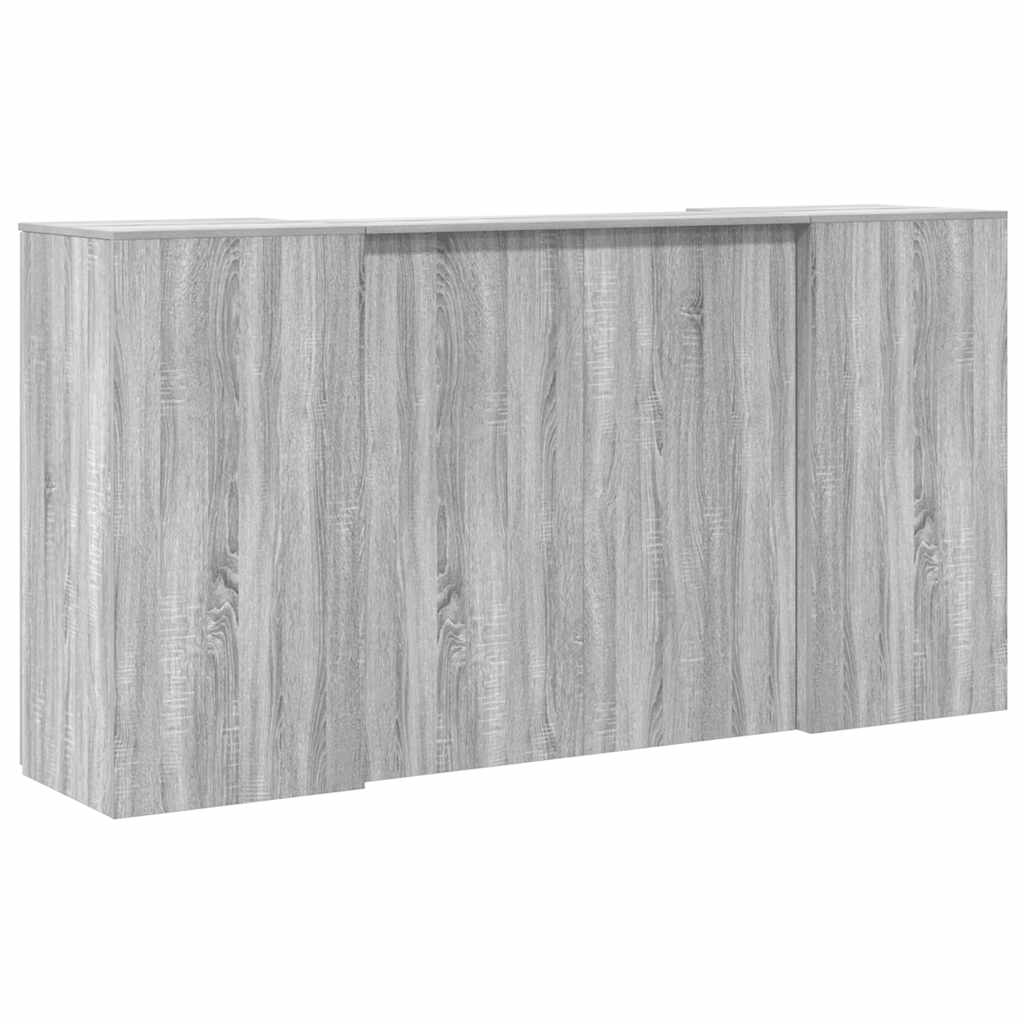 Birou de recepție Gri Sonoma 200x50x103,5 cm Lemn prelucrat