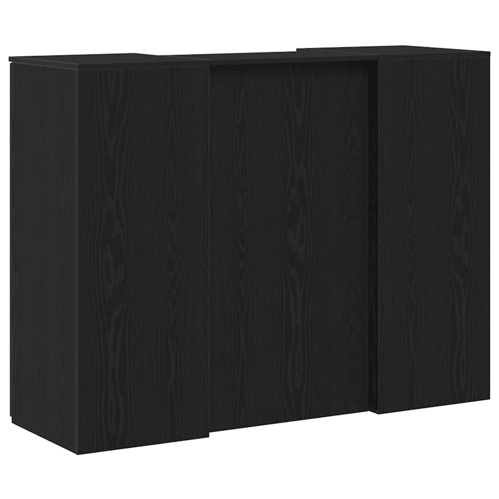 Birou de recepție Stejar negru 135x50x103,5 cm Lemn prelucrat