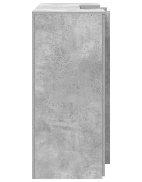 Загрузите изображение в средство просмотра галереи, Birou de recepție Gri beton 135x50x103,5 cm Lemn prelucrat
