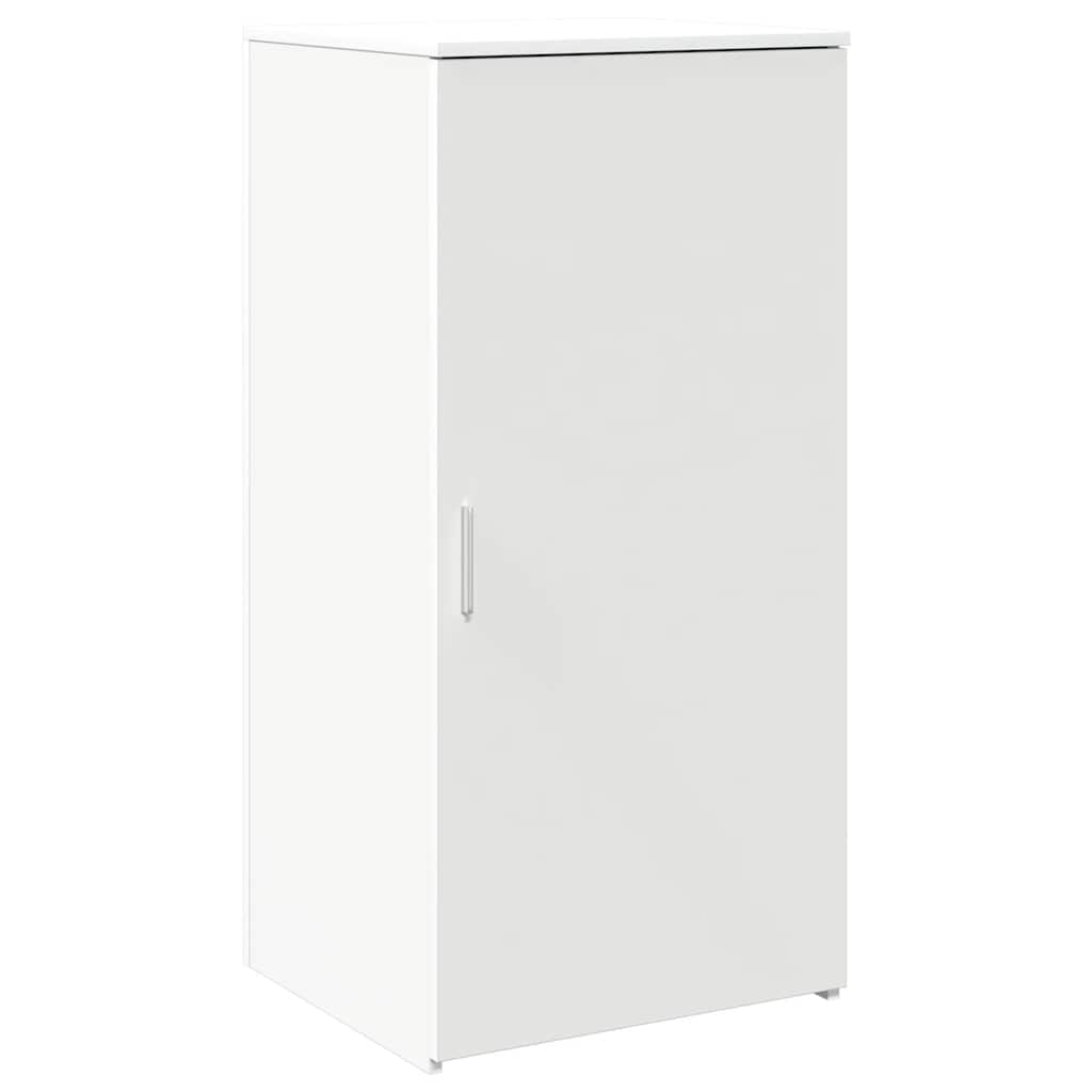 Birou de recepție alb 155x50x103,5 cm din lemn prelucrat