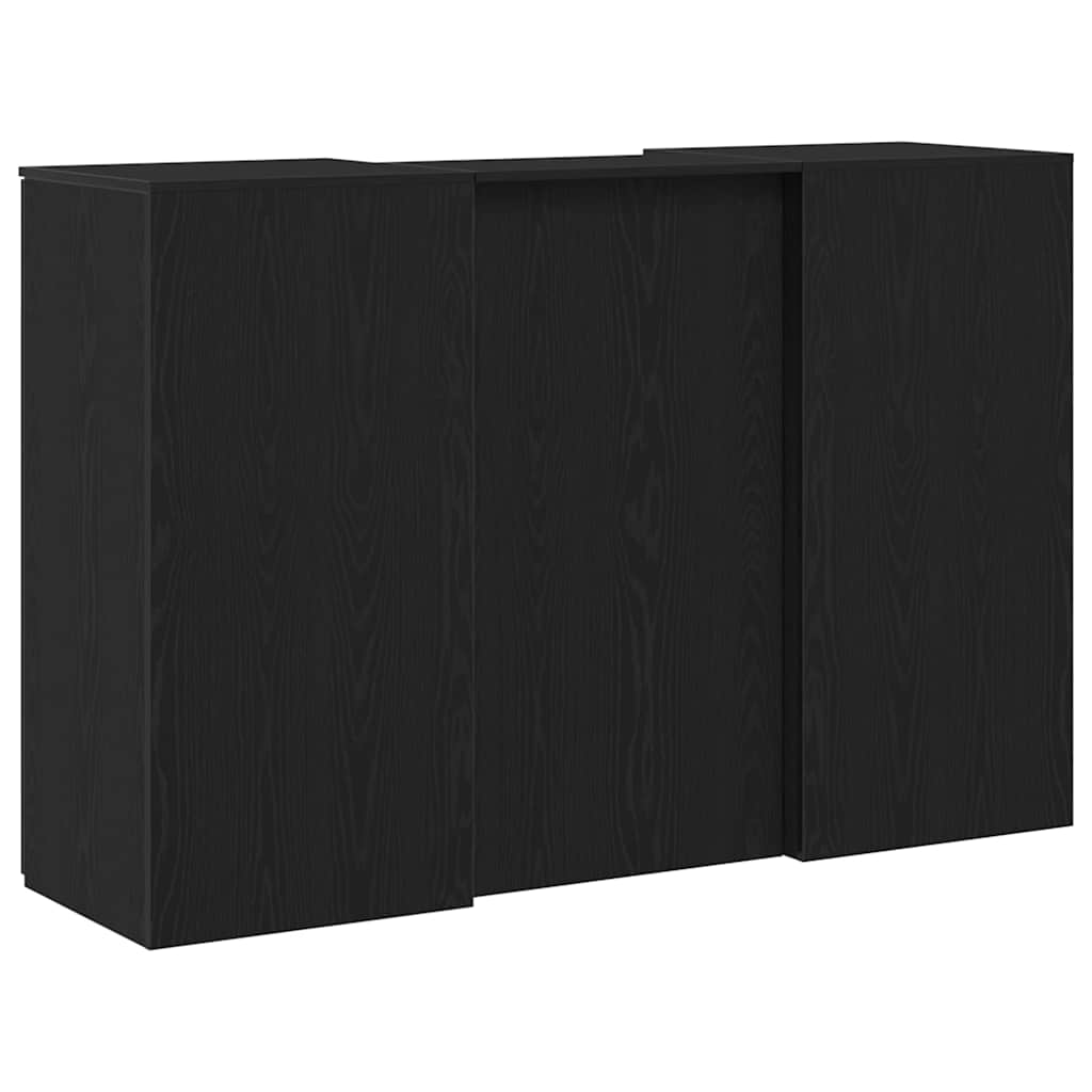 Birou de recepție Stejar negru 155x50x103,5 cm Lemn prelucrat