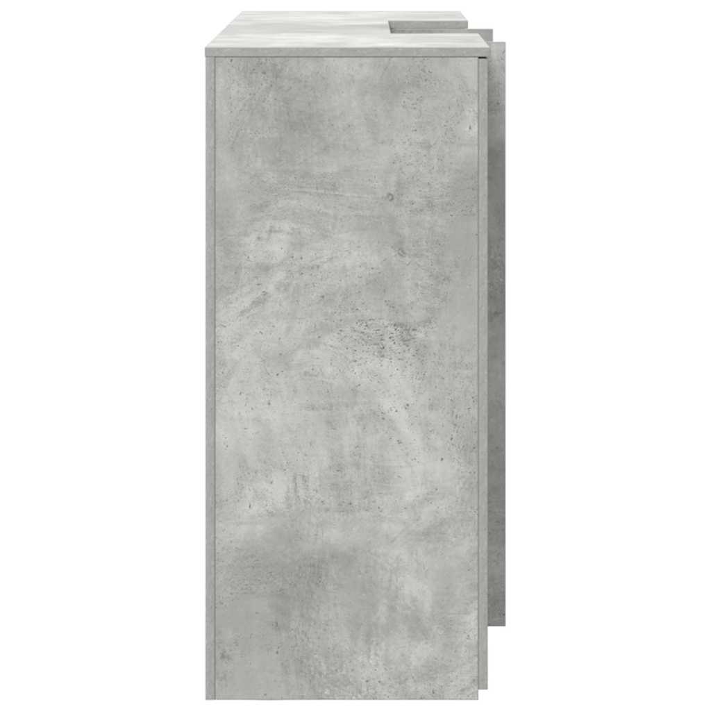 Birou de recepție Gri beton 155x50x103,5 cm Lemn prelucrat