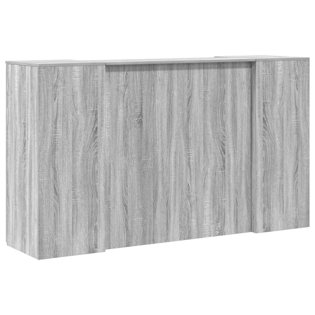 Birou de recepție Gri Sonoma 180x50x103,5 cm Lemn prelucrat