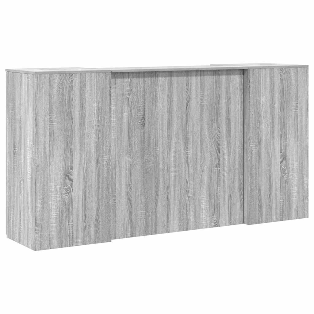 Birou de recepție Gri Sonoma 200x50x103,5 cm Lemn prelucrat