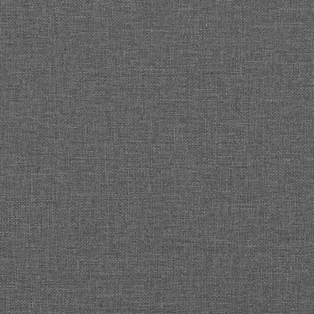 Scaune de sufragerie, 2 buc., gri închis, material textil