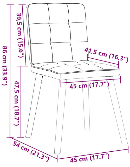 Загрузите изображение в средство просмотра галереи, Scaune de sufragerie, 2 buc., gri închis, material textil
