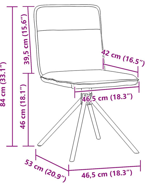 Загрузите изображение в средство просмотра галереи, Scaune de sufragerie, 2 buc., gri închis, material textil
