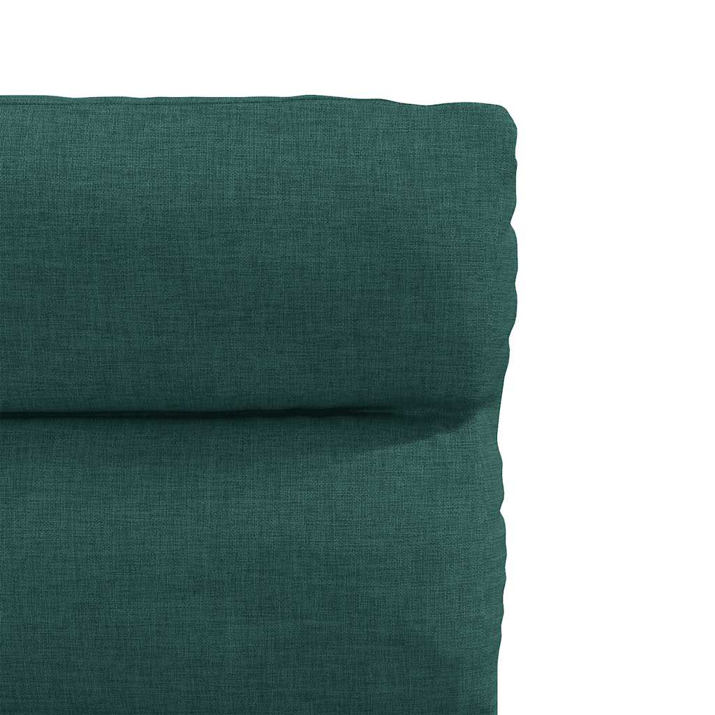 Scaune de bucătărie, 2 buc., verde închis, material textil