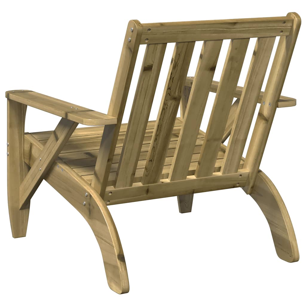 Scaun Adirondack de grădină 75x77x77 cm Lemn impregnat de pin