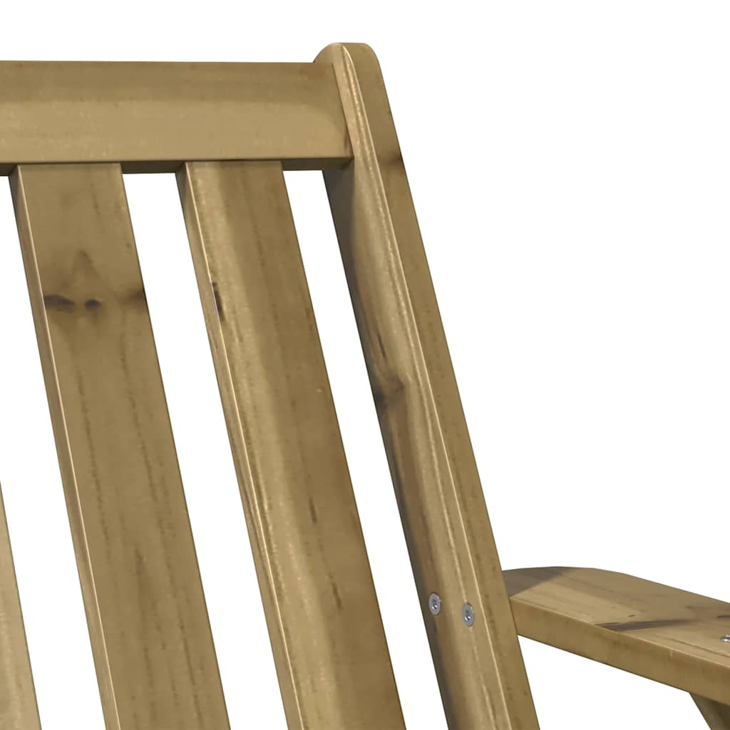 Scaun Adirondack de grădină 75x77x77 cm Lemn impregnat de pin