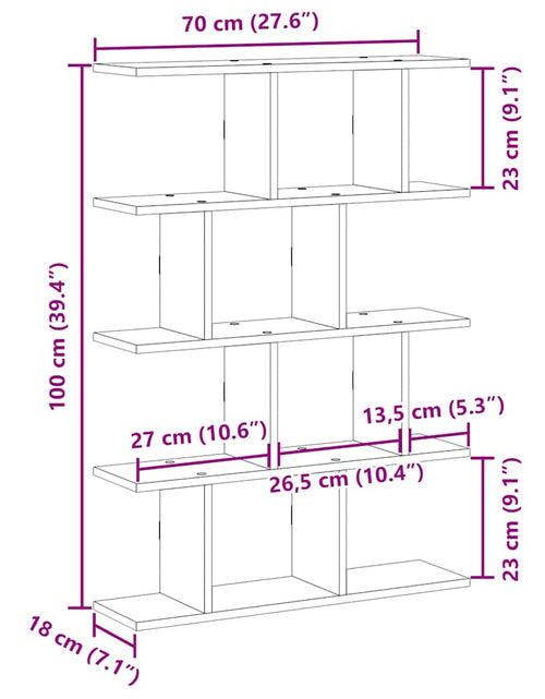 Încărcați imaginea în vizualizatorul Galerie, Raft cubic de perete cu 12 compartimente negru lemn prelucrat
