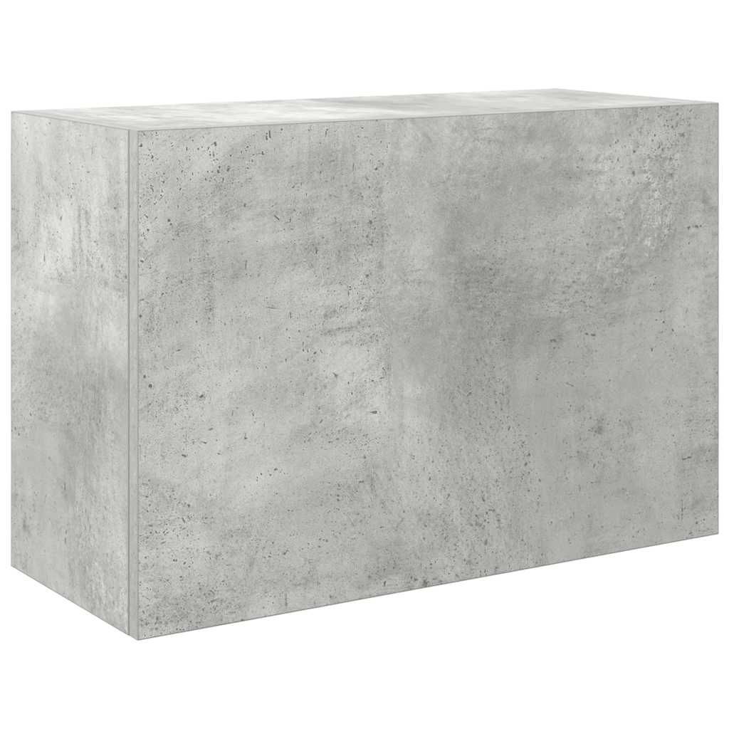 Dulap perete baie, gri beton, 60x25x40 cm, lemn prelucrat