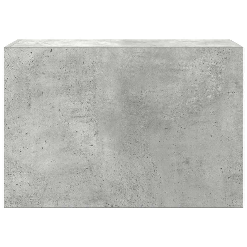 Dulap perete baie, gri beton, 60x25x40 cm, lemn prelucrat