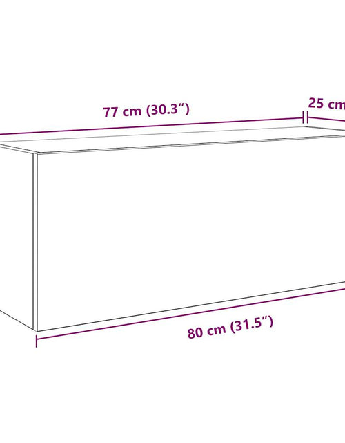 Încărcați imaginea în vizualizatorul Galerie, Dulap perete baie stejar artizanal, 80x25x30 cm, lemn prelucrat
