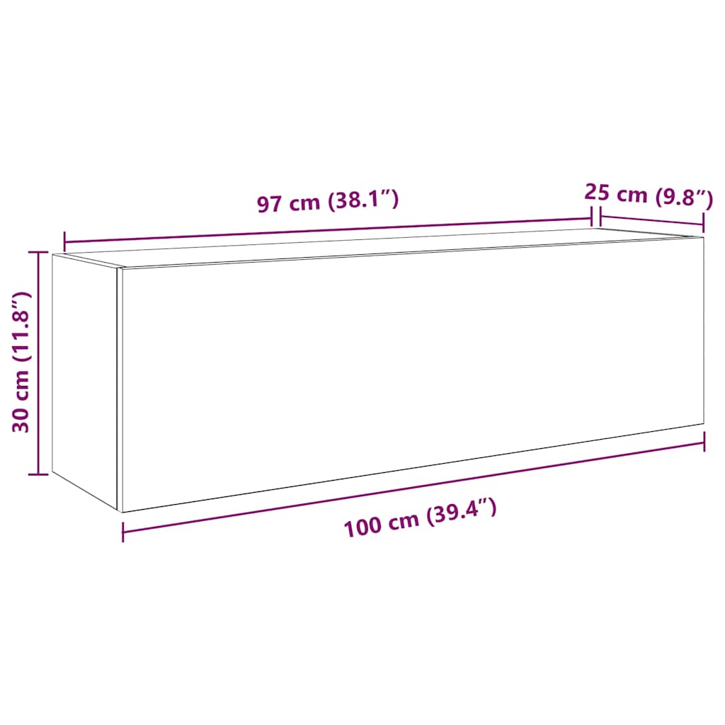 Dulap de perete de baie, alb, 100x25x30 cm, lemn prelucrat