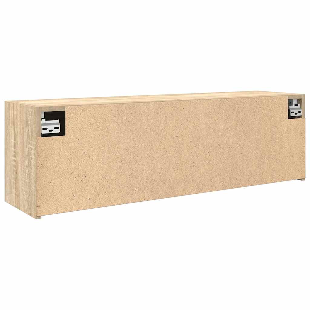 Dulap perete baie, stejar sonoma, 100x25x30 cm, lemn prelucrat