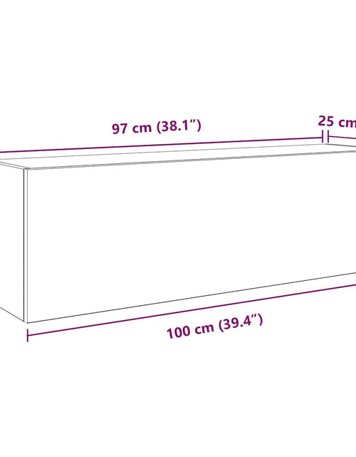 Încărcați imaginea în vizualizatorul Galerie, Dulap perete baie, stejar sonoma, 100x25x30 cm, lemn prelucrat
