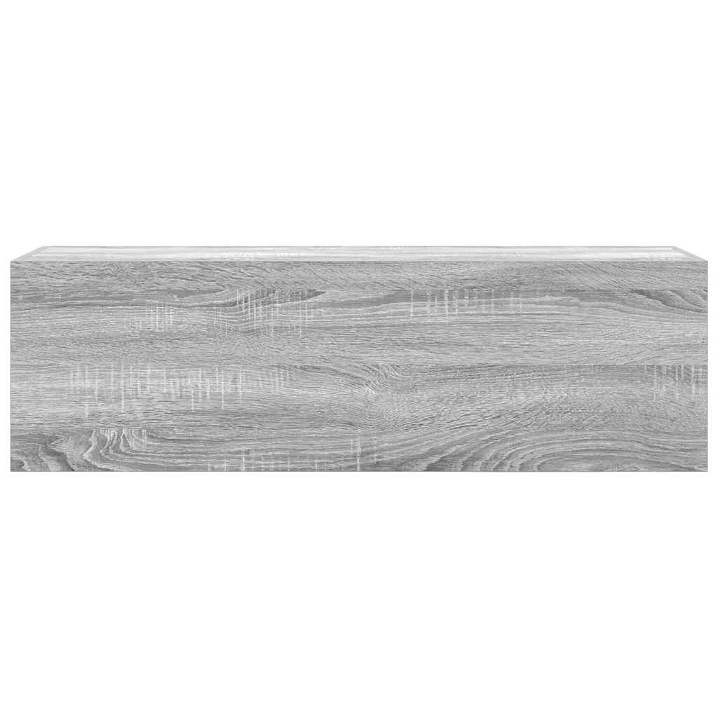 Dulap perete baie, gri sonoma, 100x25x30 cm, lemn prelucrat