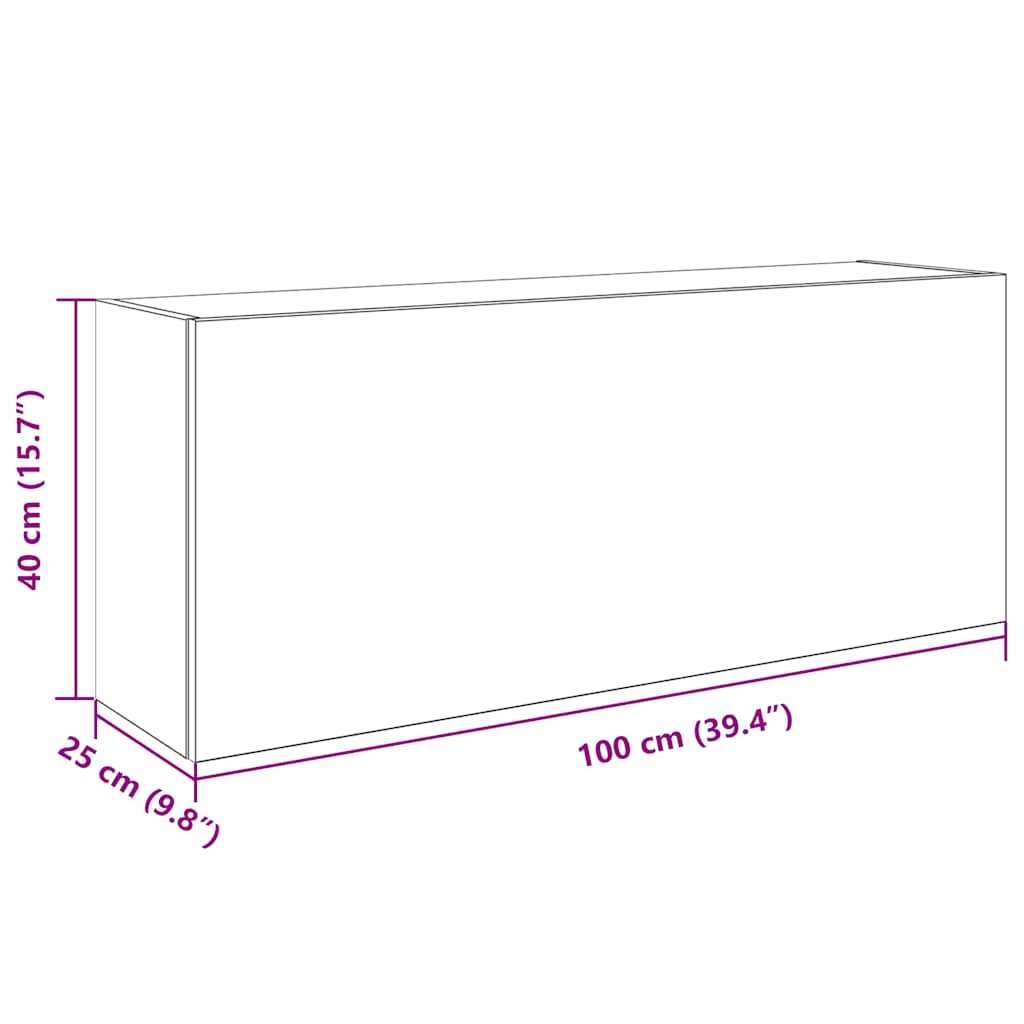 Dulap de perete de baie, alb, 100x25x40 cm, lemn prelucrat