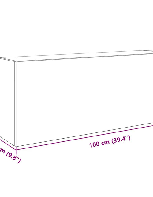 Încărcați imaginea în vizualizatorul Galerie, Dulap perete de baie, stejar maro, 100x25x40 cm, lemn prelucrat
