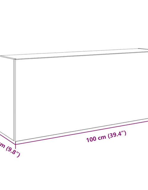 Загрузите изображение в средство просмотра галереи, Dulap perete baie stejar artizanal, 100x25x40 cm lemn prelucrat
