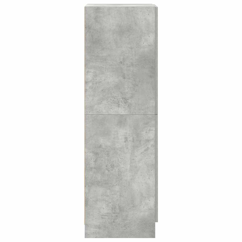 Dulap de bucătărie, gri beton 38x41,5x131,5 cm lemn prelucrat