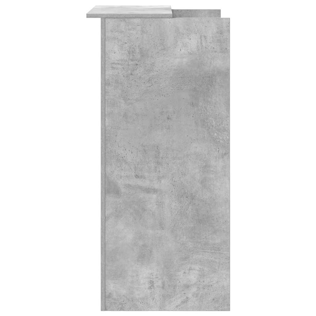 Birou de recepție Gri beton 55x50x103,5 cm Lemn prelucrat