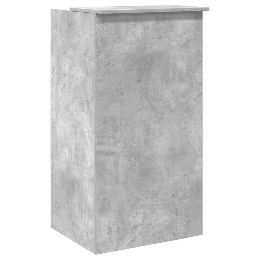 Birou de recepție Gri beton 55x50x103,5 cm Lemn prelucrat