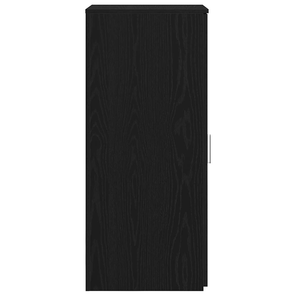 Dulap de depozitare, negru, 40x45x103,5 cm, lemn prelucrat