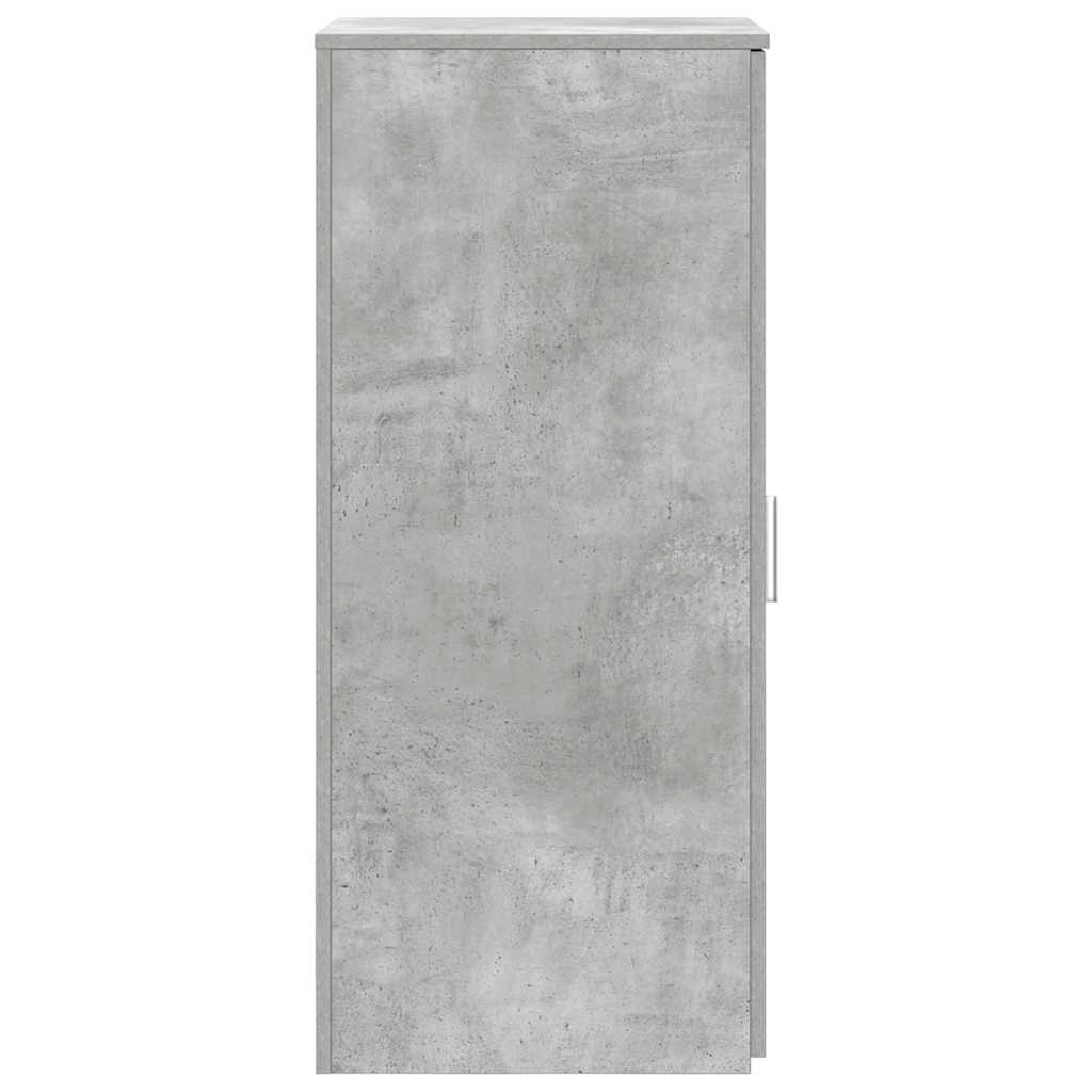 Dulap de depozitare, gri beton, 40x45x103,5 cm lemn prelucrat