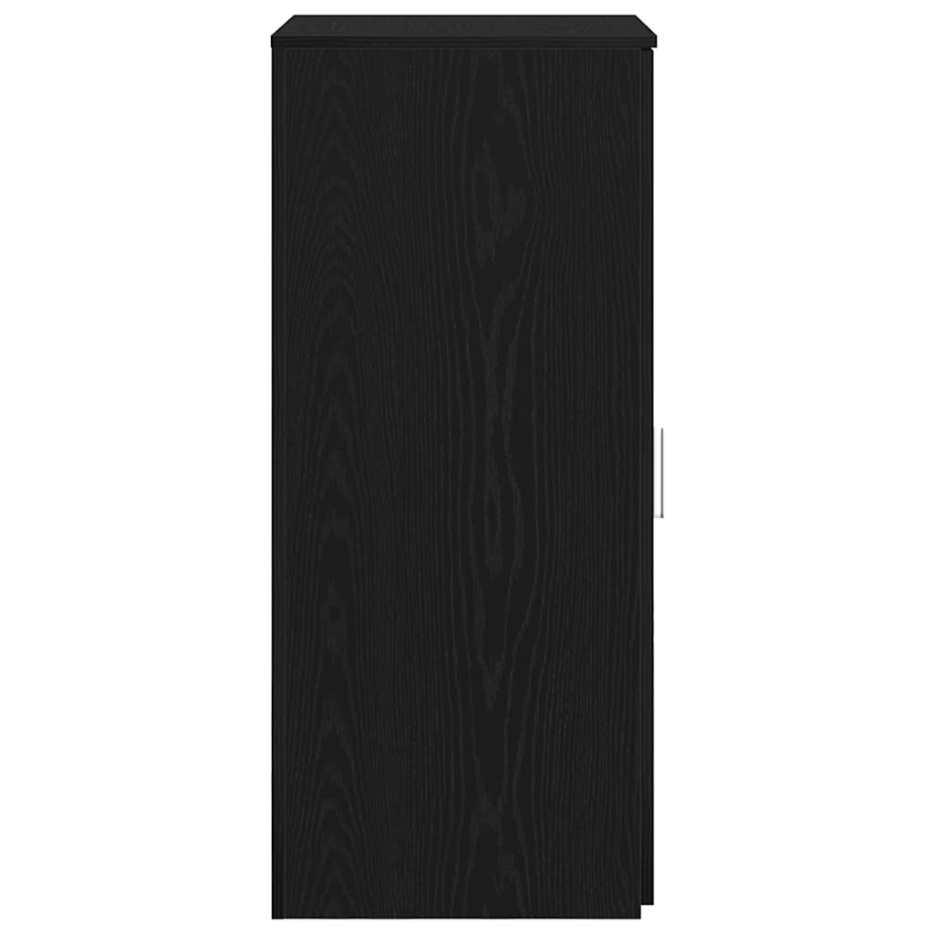 Dulap de depozitare, negru, 50x45x103,5 cm, lemn prelucrat