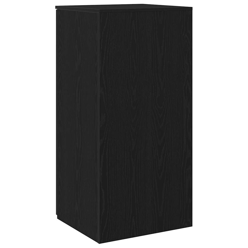 Dulap de depozitare, negru, 50x45x103,5 cm, lemn prelucrat