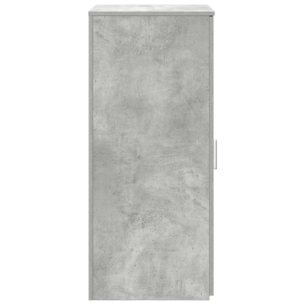 Dulap de depozitare, gri beton, 50x45x103,5 cm, lemn prelucrat