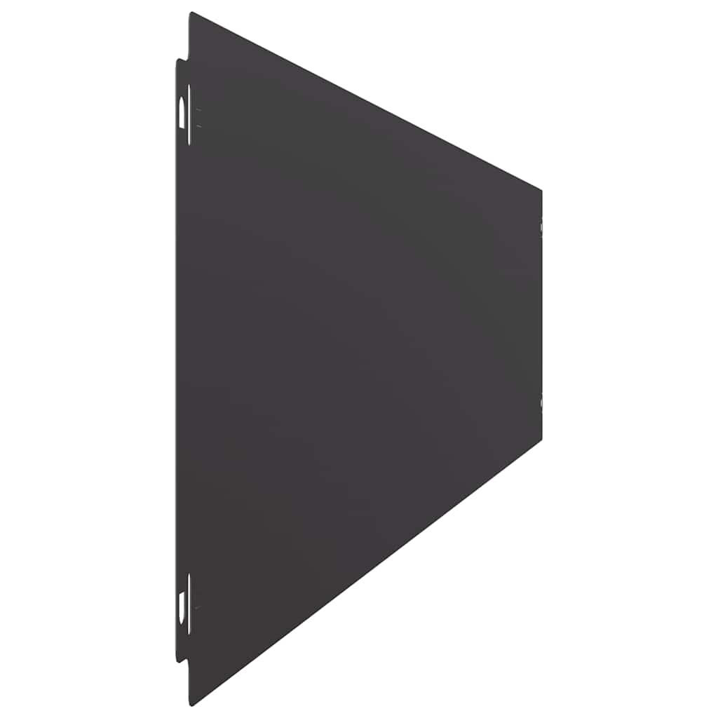 Borduri de gazon 10 buc Negru 20x103 cm Oțel laminat la rece