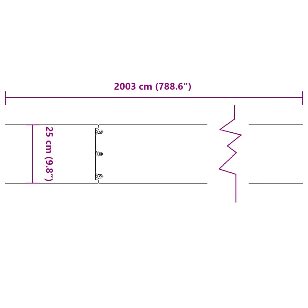 Borduri de gazon 20 buc Alb 25x103 cm Oțel laminat la rece