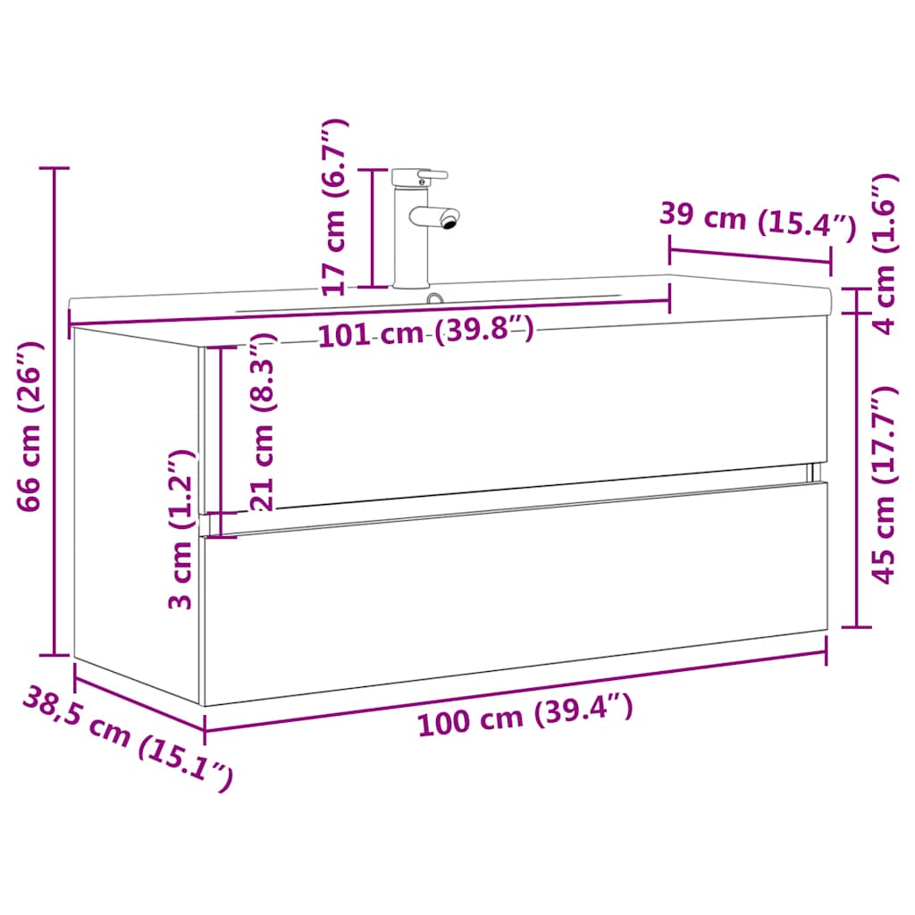 Set mobilier de baie, 2 piese, gri beton, lemn compozit