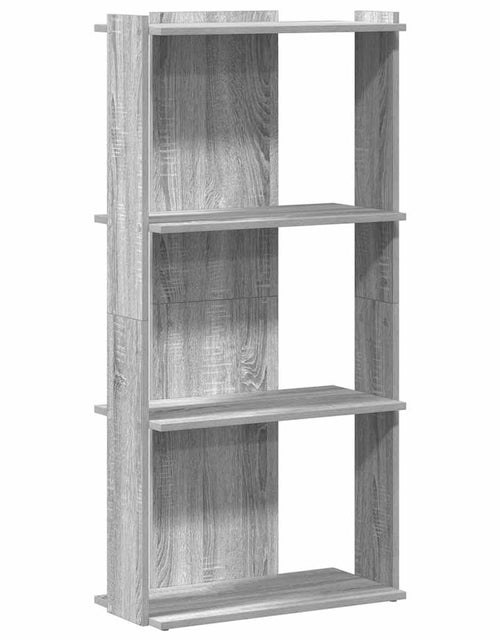 Загрузите изображение в средство просмотра галереи, Bibliotecă cu 3 niveluri gri sonoma 60x30x120 cm lemn prelucrat
