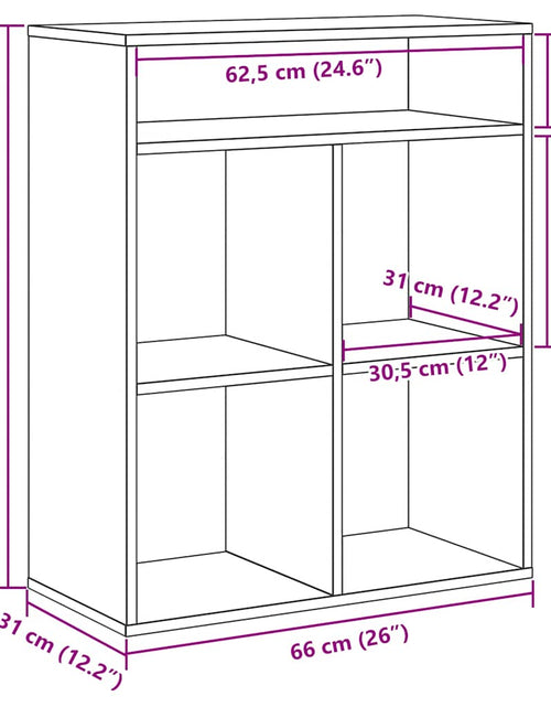 Încărcați imaginea în vizualizatorul Galerie, Bibliotecă, stejar maro, 66x31x80 cm, lemn prelucrat
